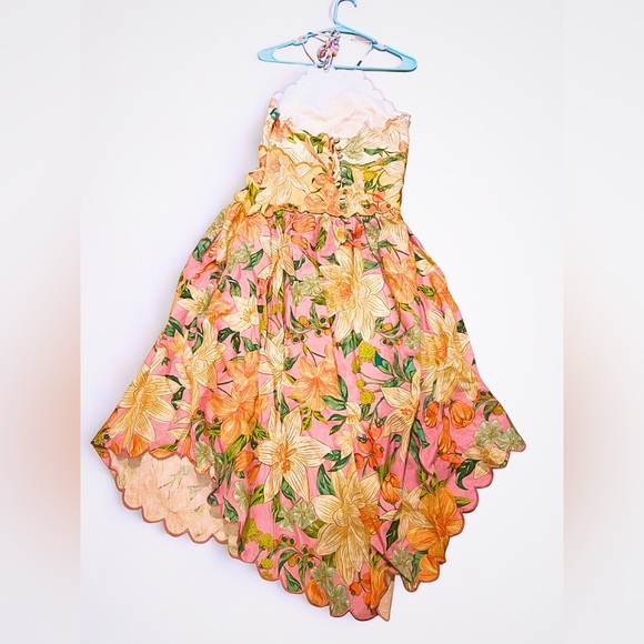 Farm Rio Vibrant Floral Halter Midi Dress – NWT – Size L – Originally $280 - Picture 3 of 10